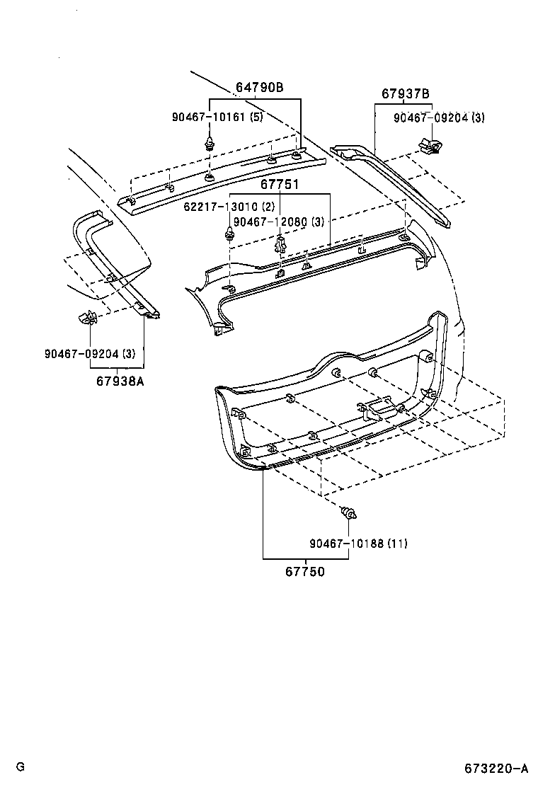 Exploded illustration 673220A