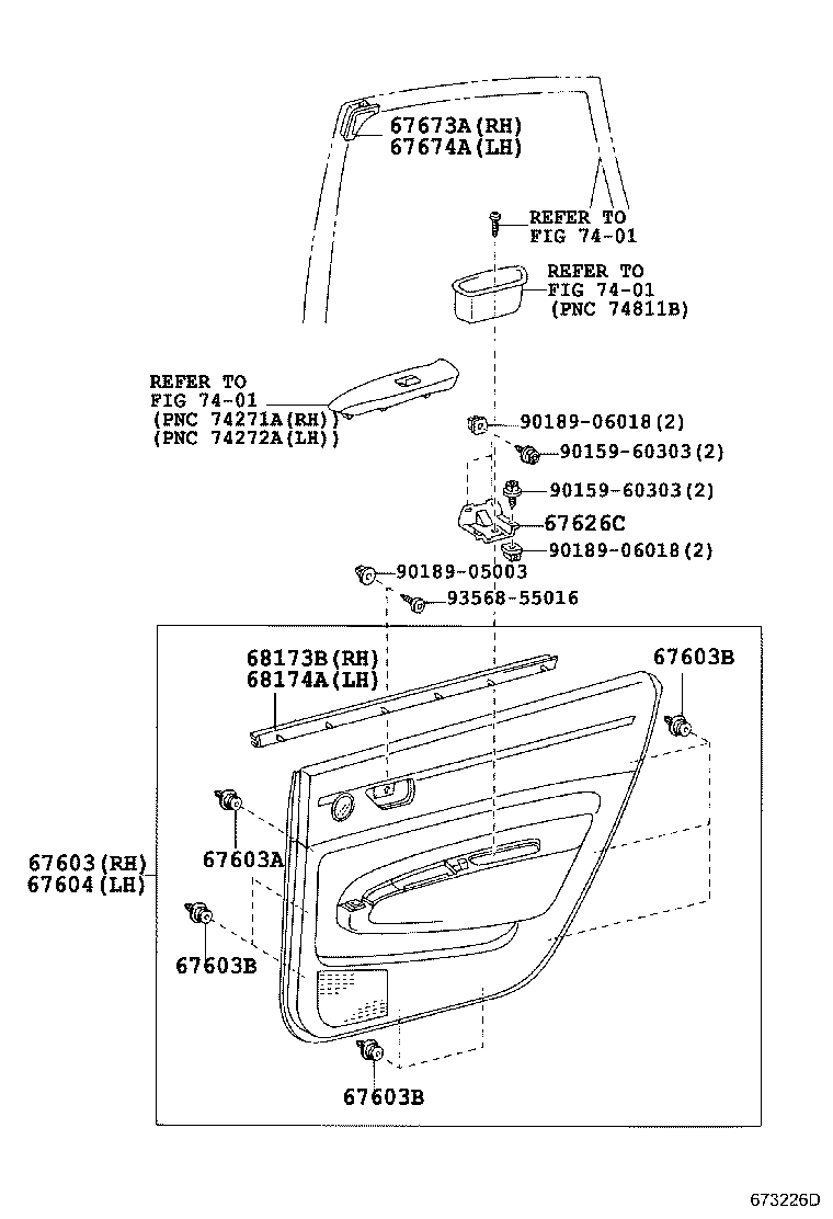 Exploded illustration 673226D