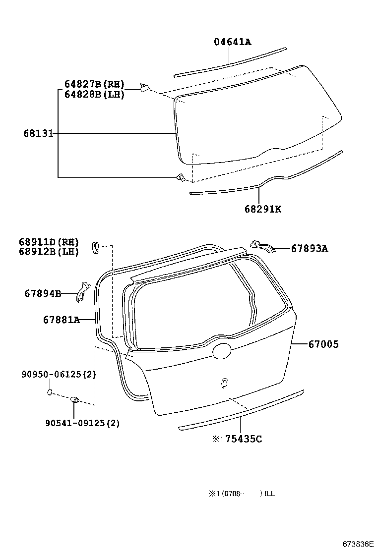 Exploded illustration 673836E