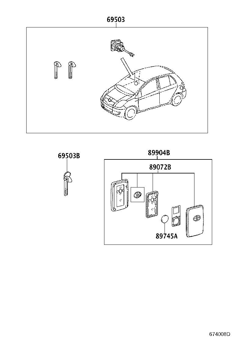 Exploded illustration 674008D