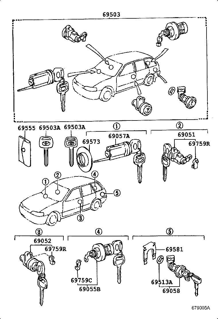 Exploded illustration 679005A