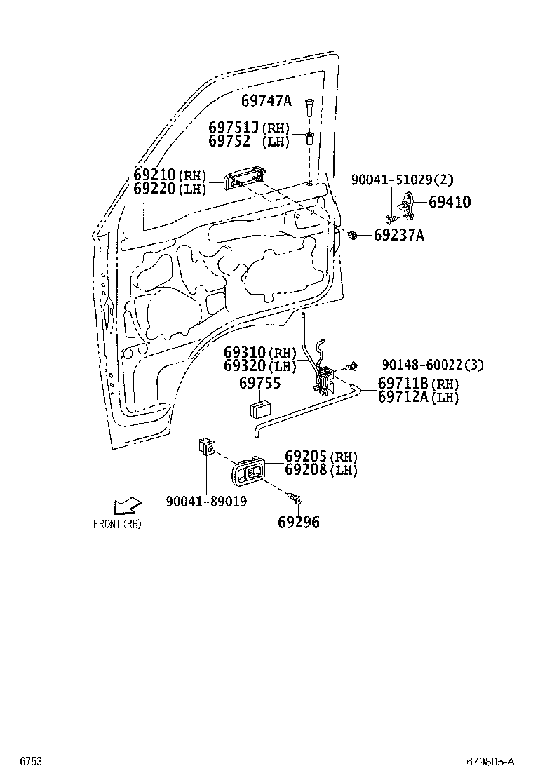 Exploded illustration 679805A