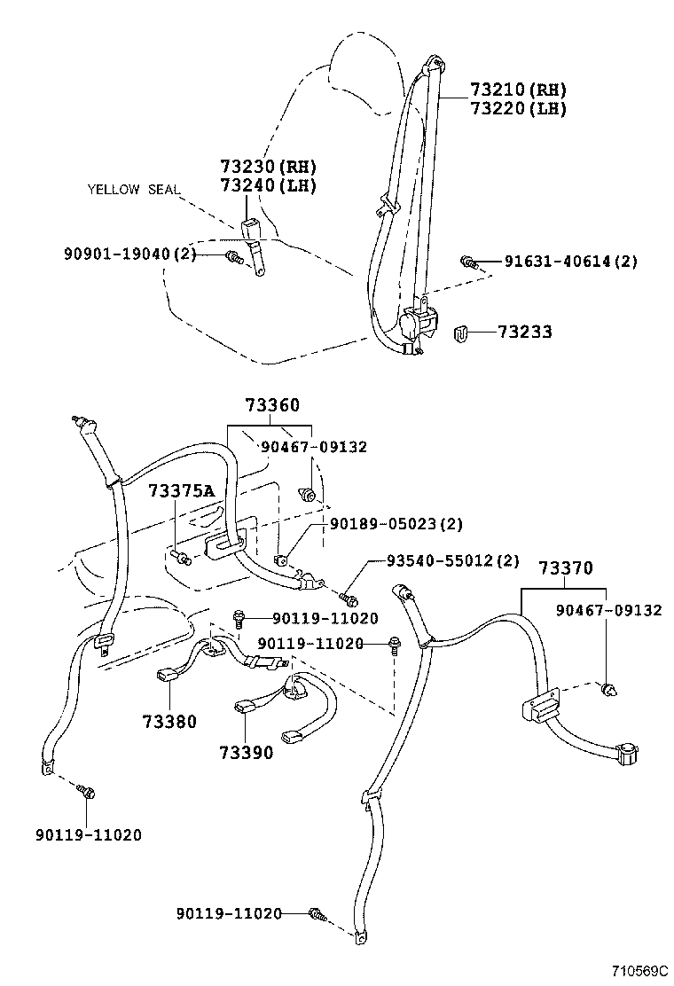 Exploded illustration 710569C