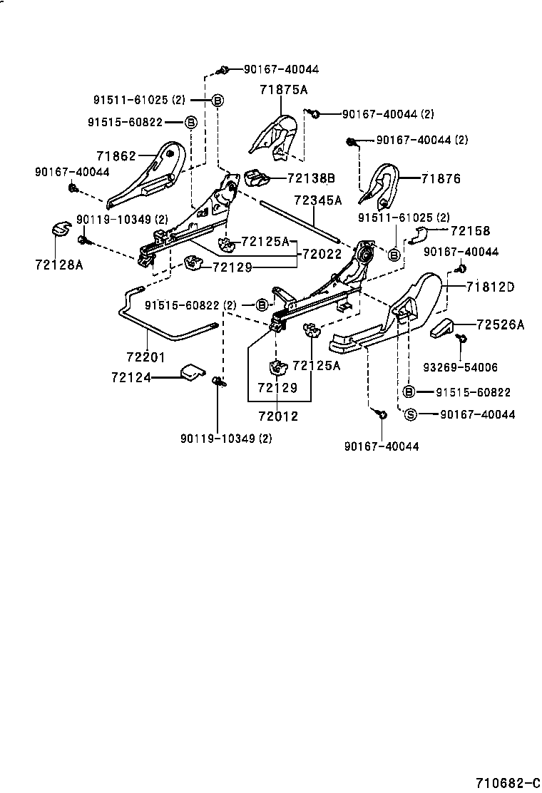 Exploded illustration 710682C
