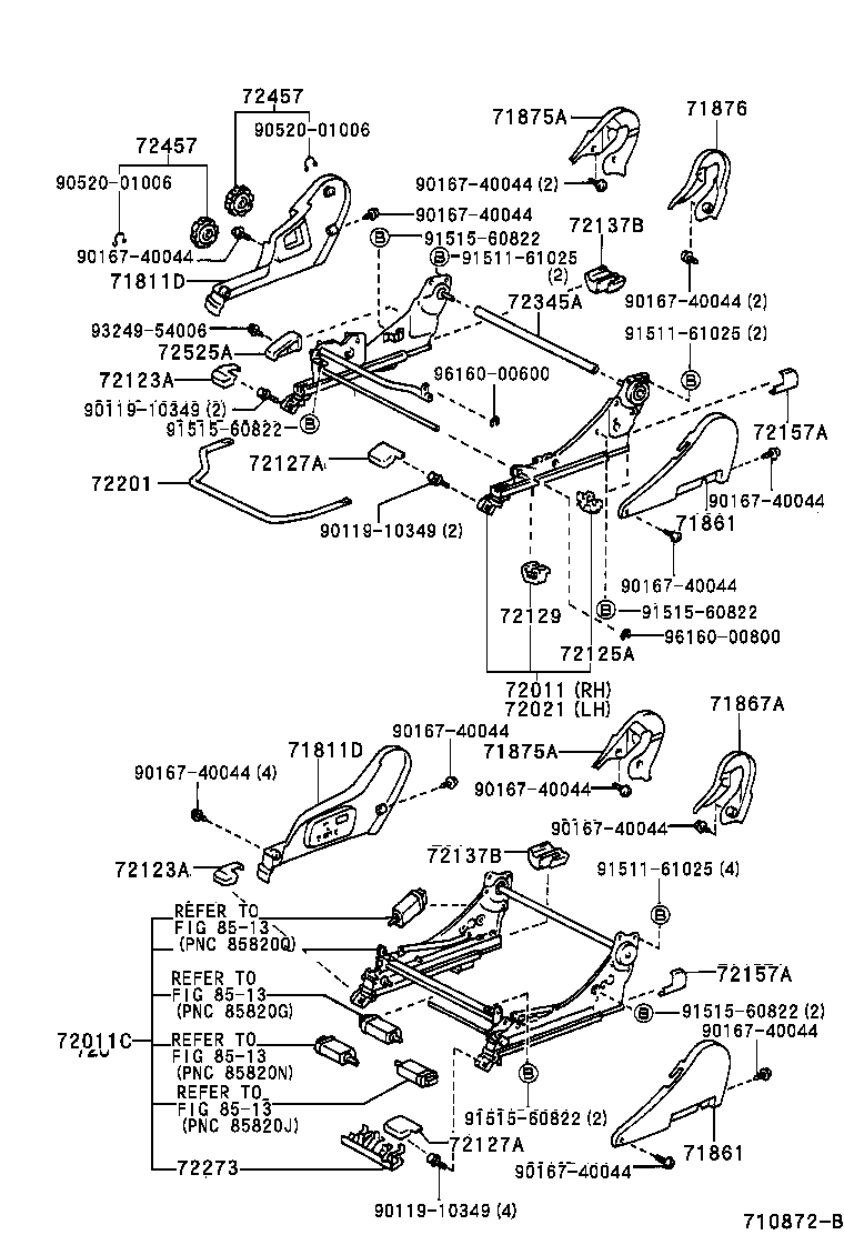 Exploded illustration 710872B