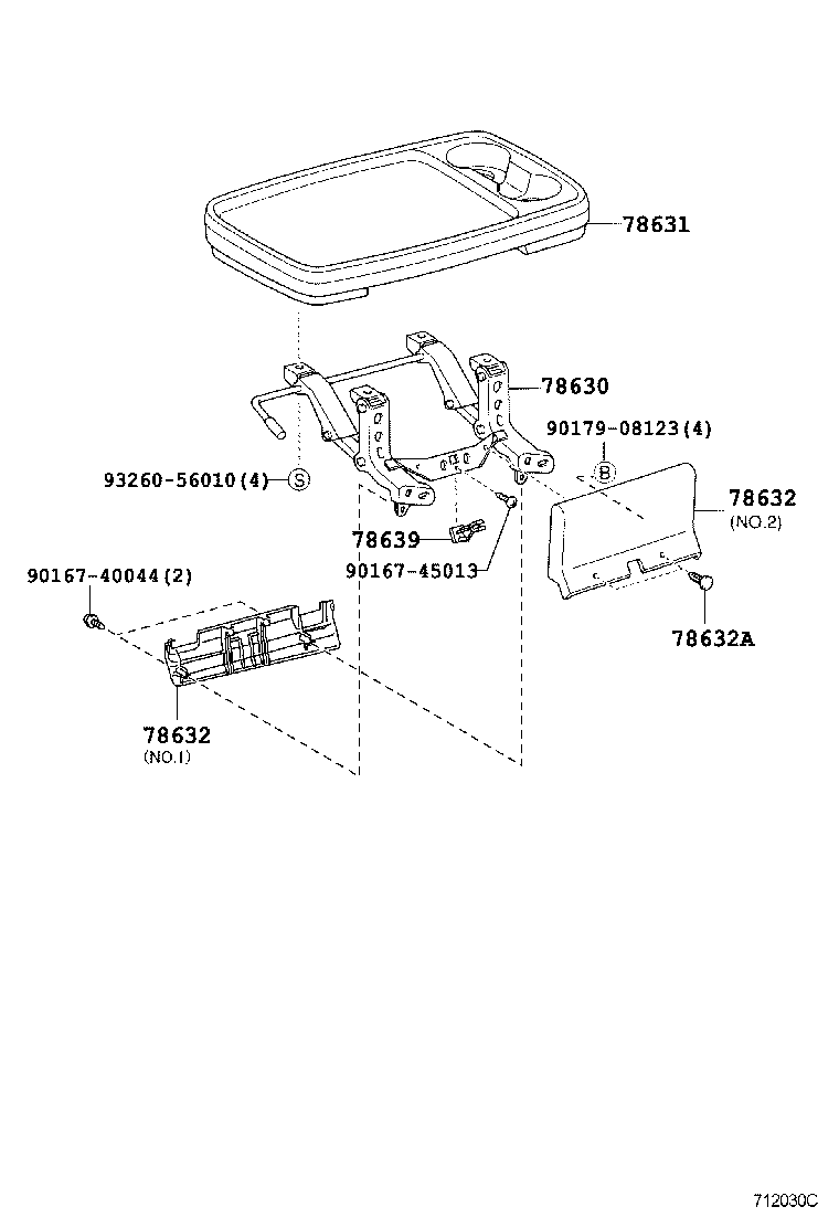 Exploded illustration 712030C