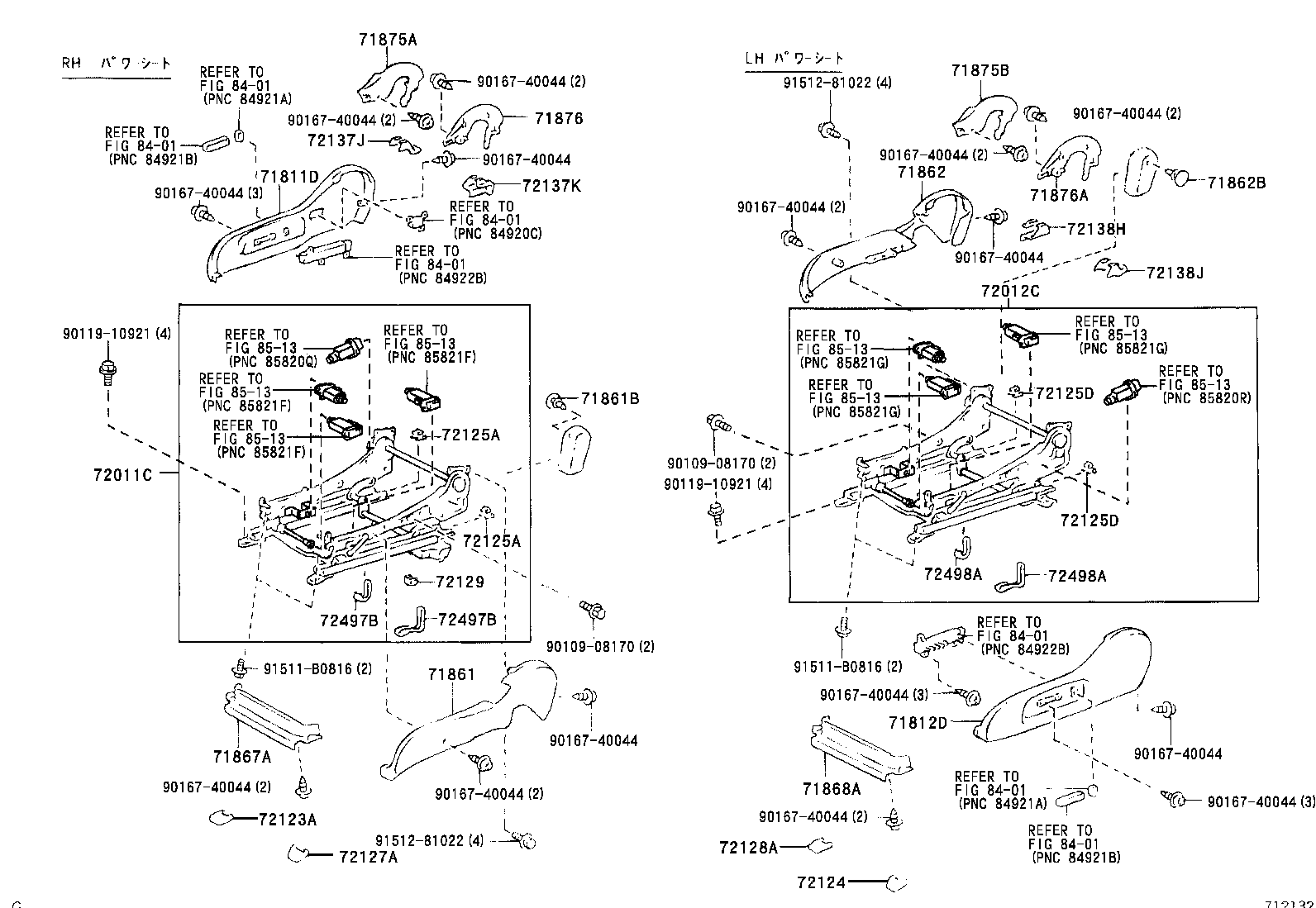Exploded illustration 712132C