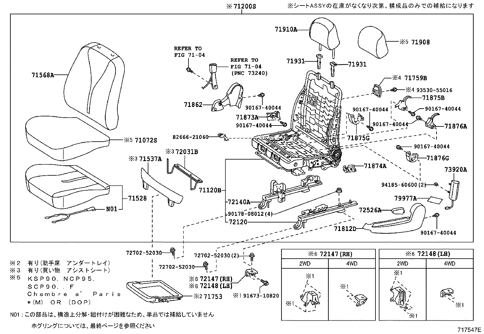 Exploded illustration 717547E