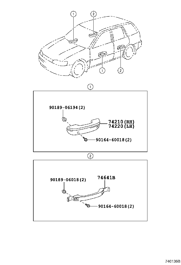 Exploded illustration 740136B