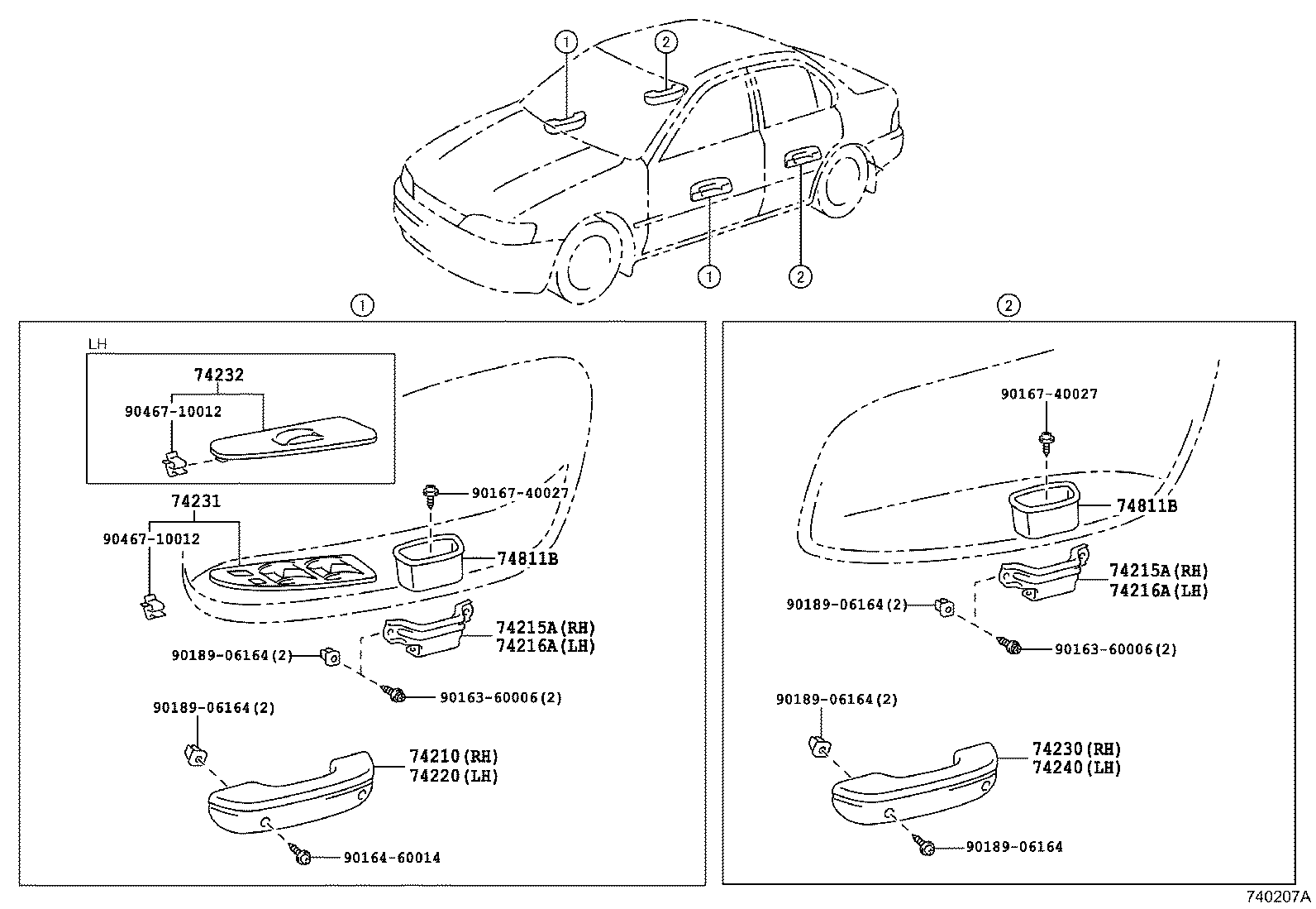 Exploded illustration 740207A