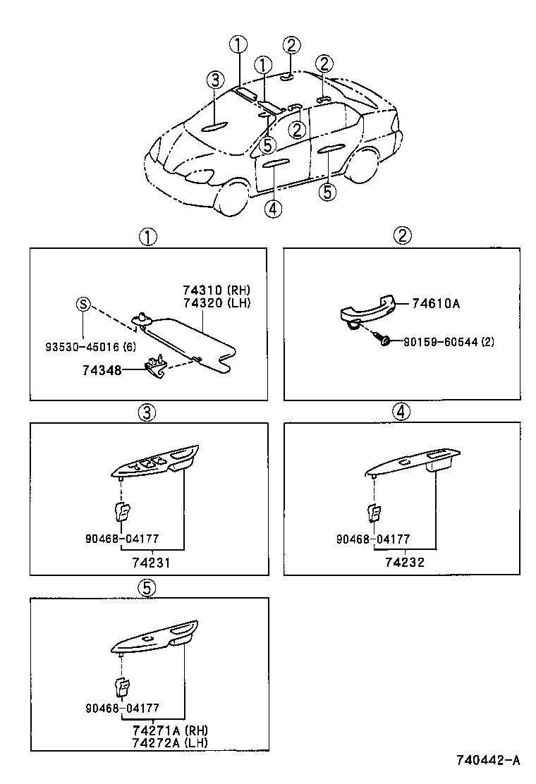 Exploded illustration 740442A