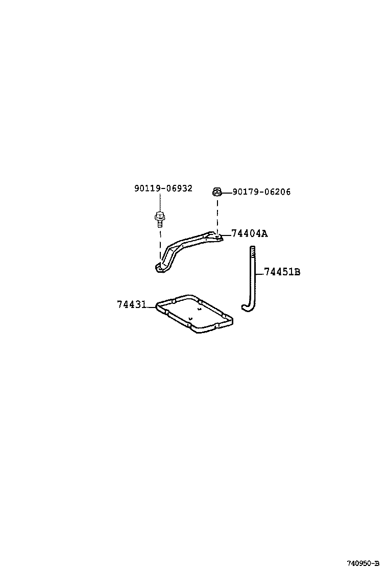 Exploded illustration 740950B