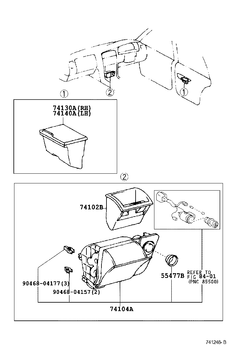 Exploded illustration 741248B
