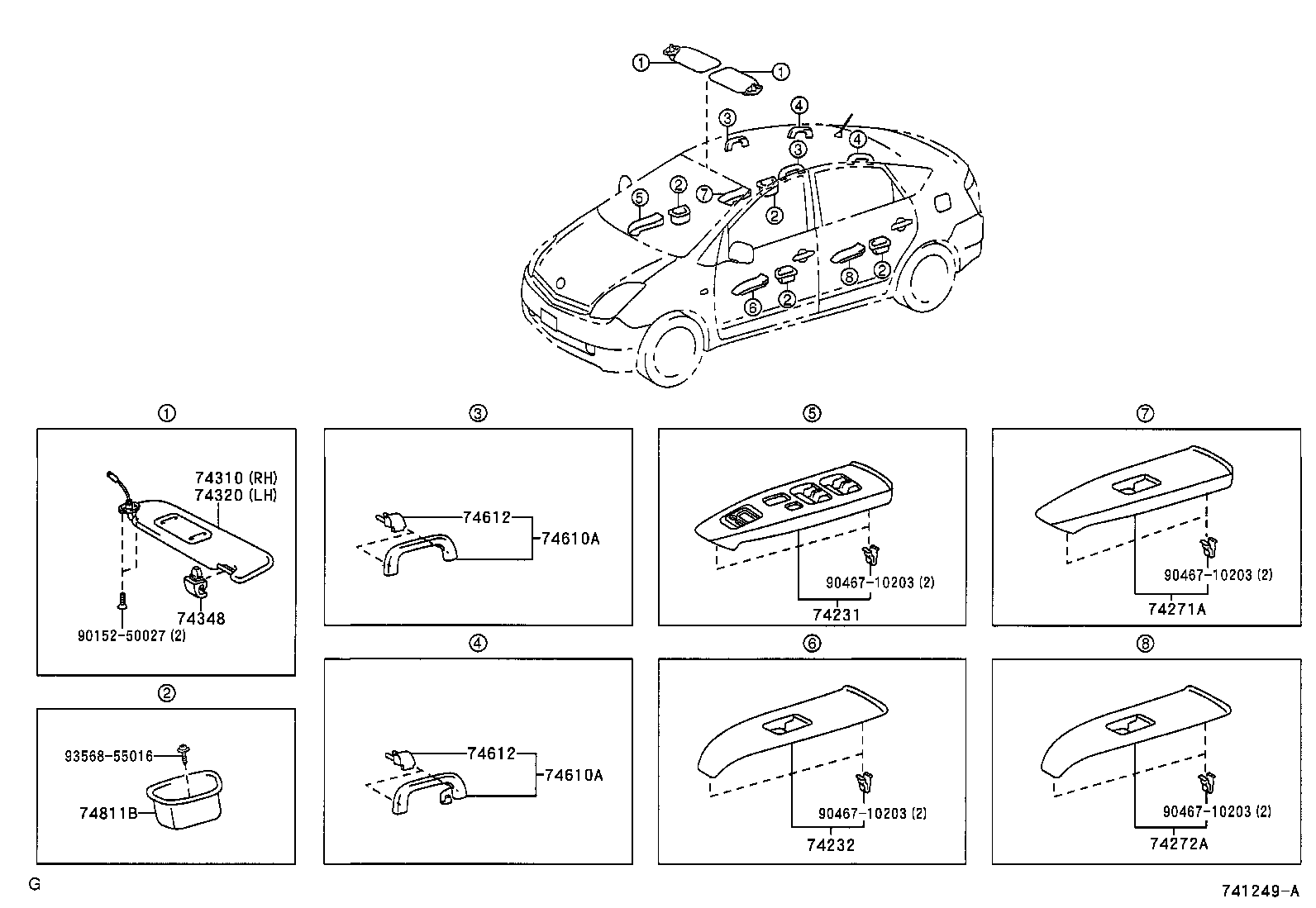 Exploded illustration 741249A