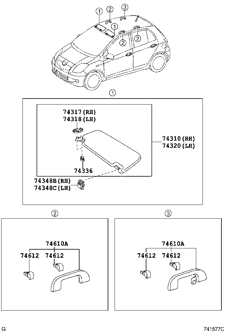 Exploded illustration 741577C
