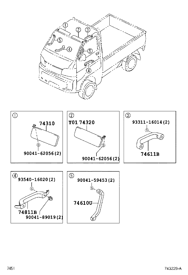Exploded illustration 743229A