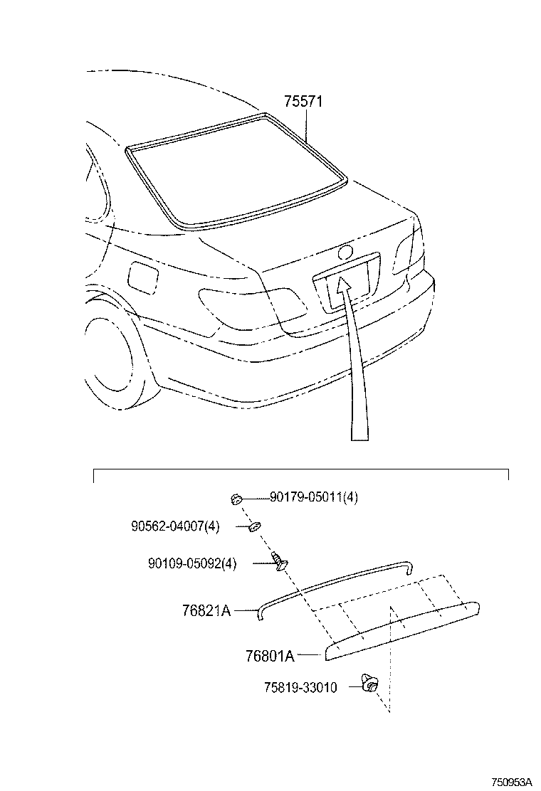 Exploded illustration 750953A