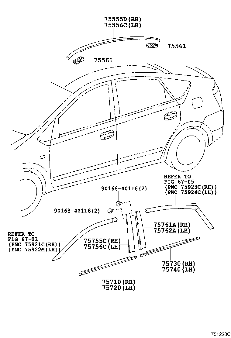 Exploded illustration 751228C
