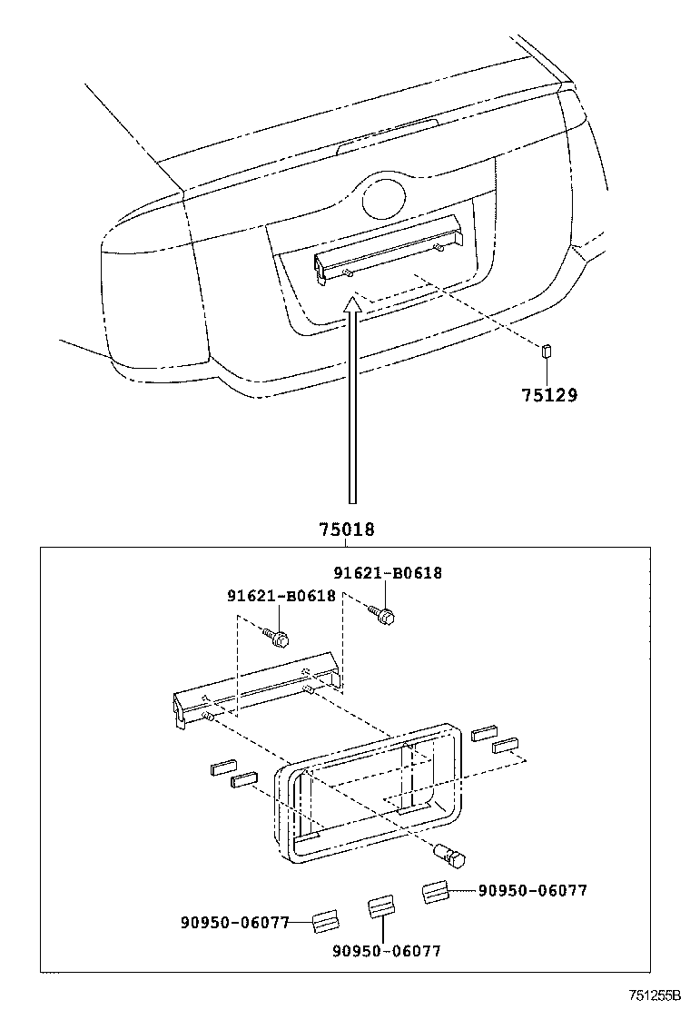 Exploded illustration 751255B
