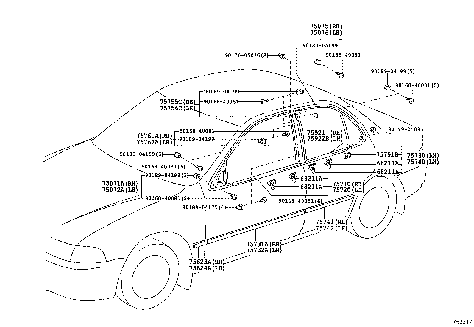Exploded illustration 753317