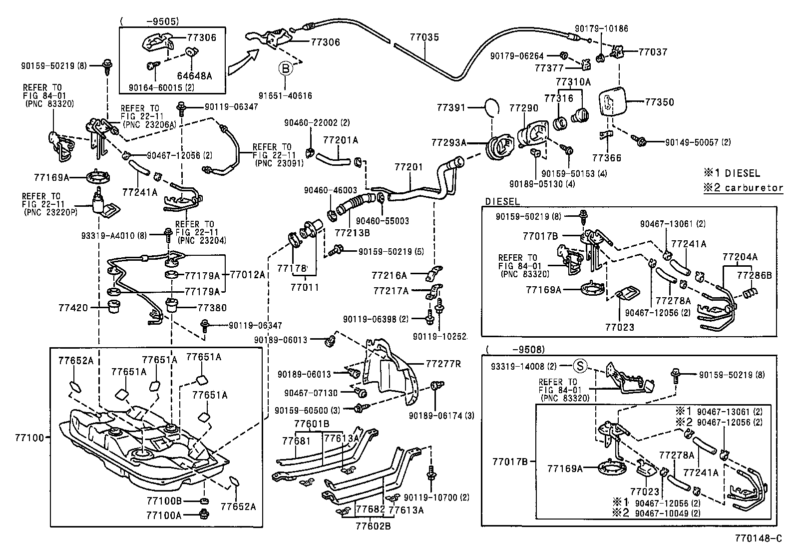 Exploded illustration 770148C