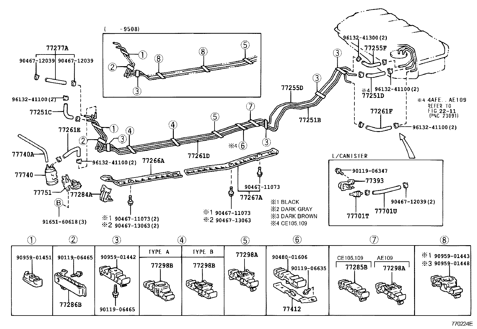 Exploded illustration 770224E
