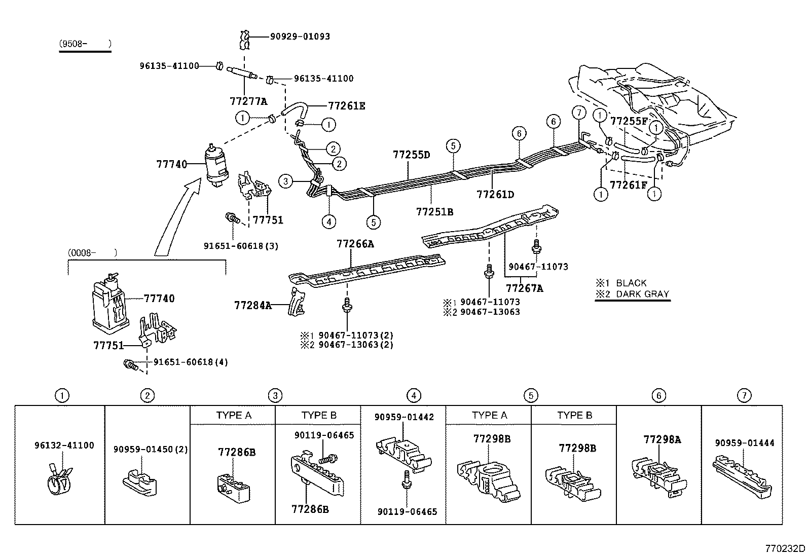 Exploded illustration 770232D