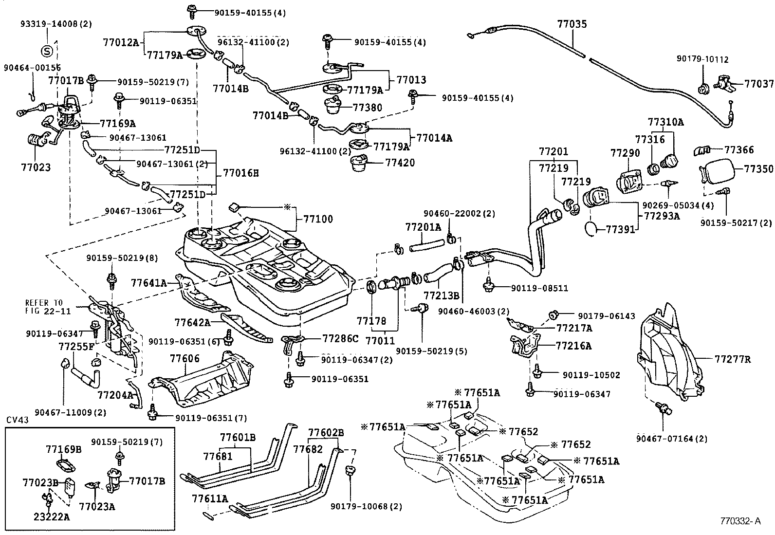 Exploded illustration 770332A
