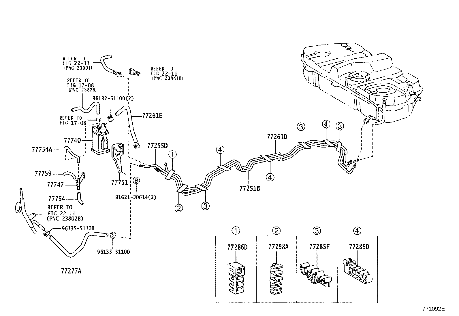 Exploded illustration 771092E