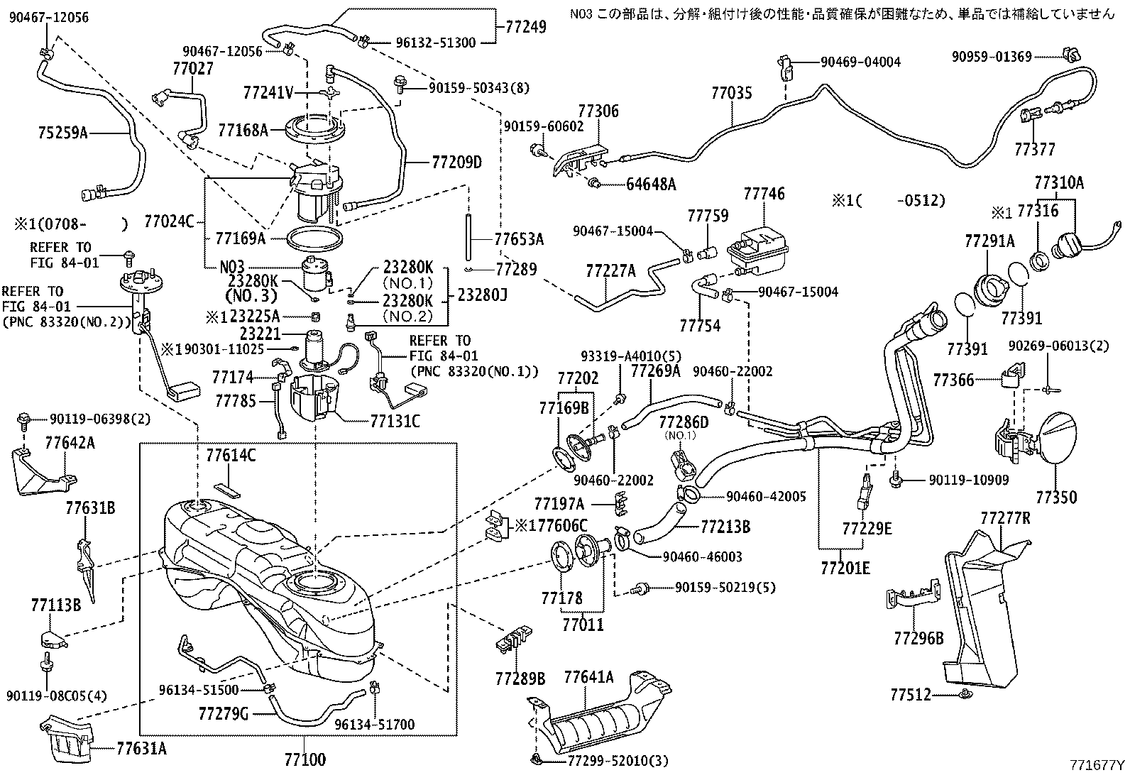 Exploded illustration 771677Y