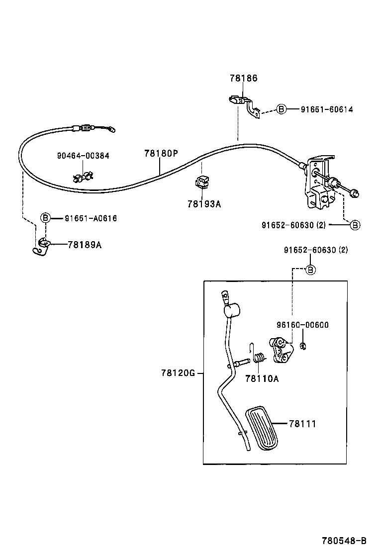 Exploded illustration 780548B