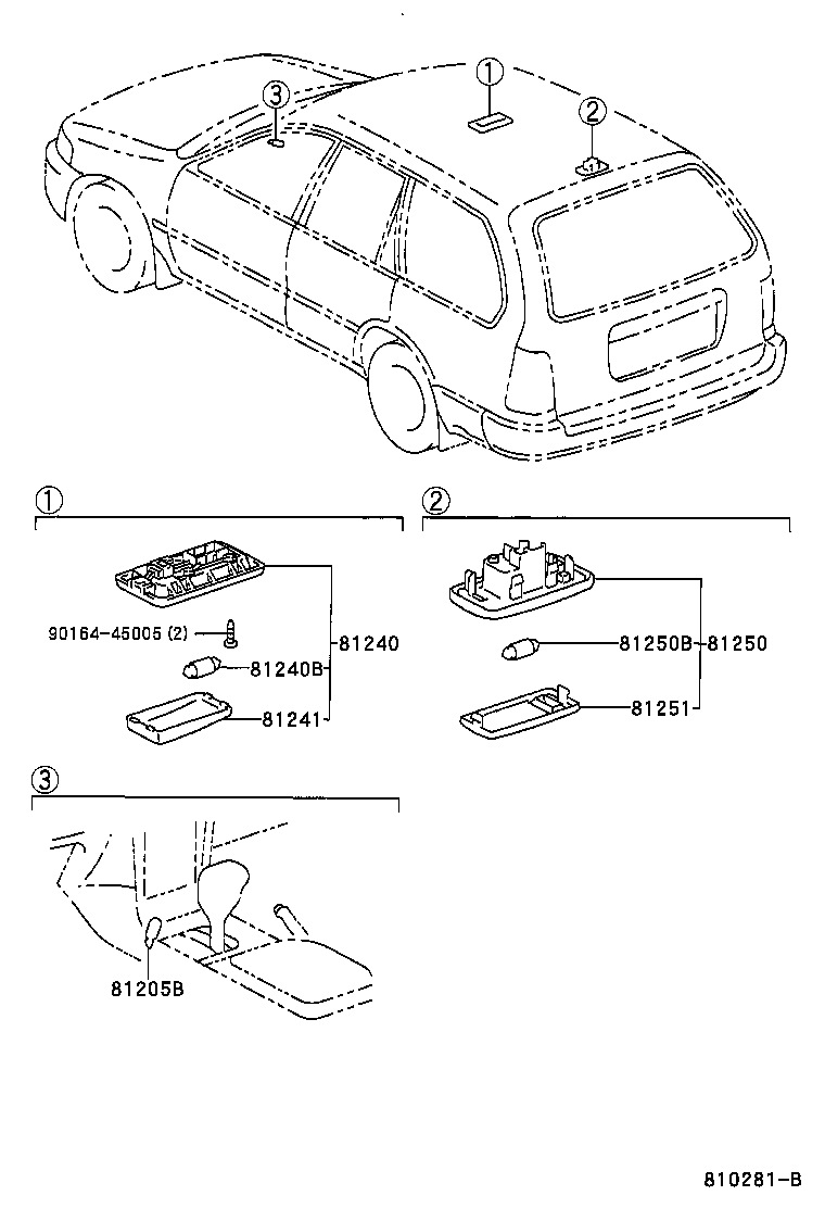 Exploded illustration 810281B