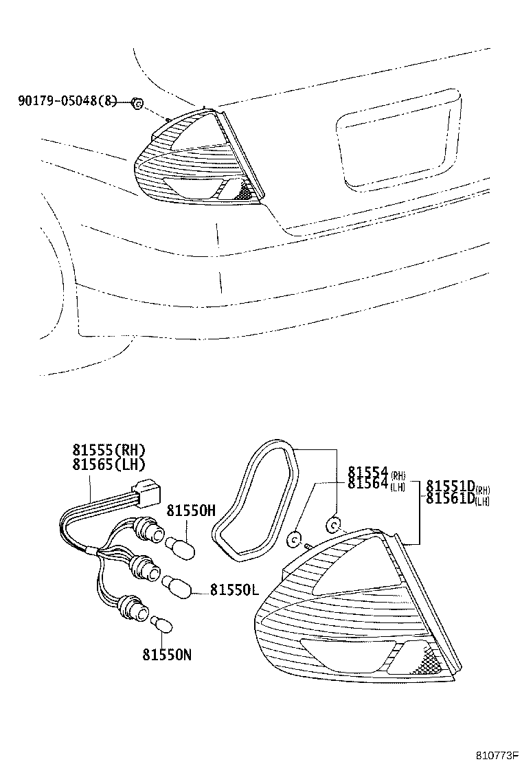 Exploded illustration 810773F