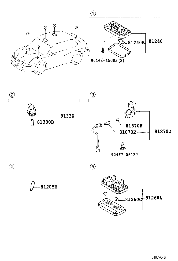 Exploded illustration 810776B