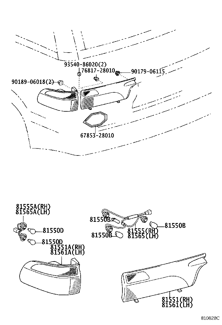 Exploded illustration 810828C