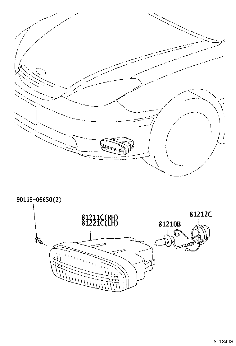 Exploded illustration 811849B