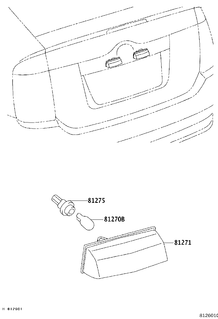 Exploded illustration 812601G