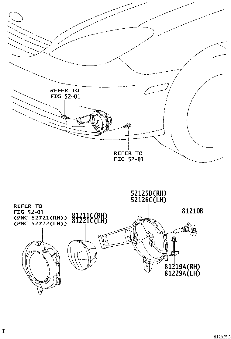 Exploded illustration 812825G