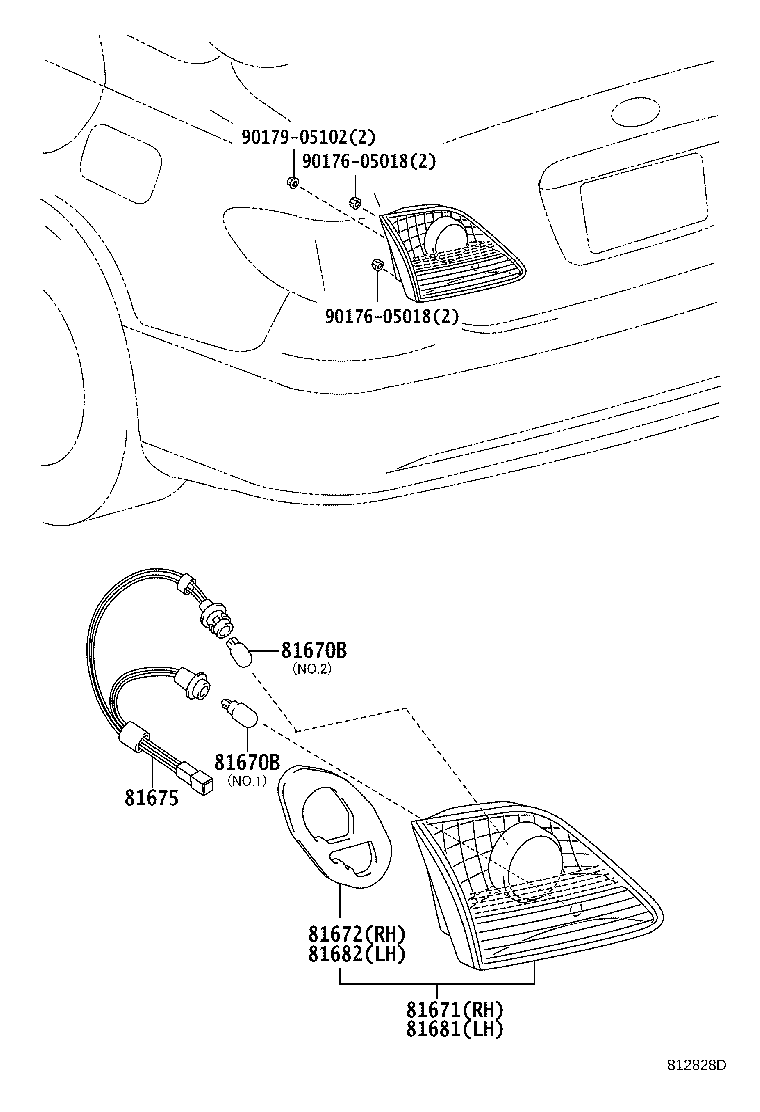 Exploded illustration 812828D