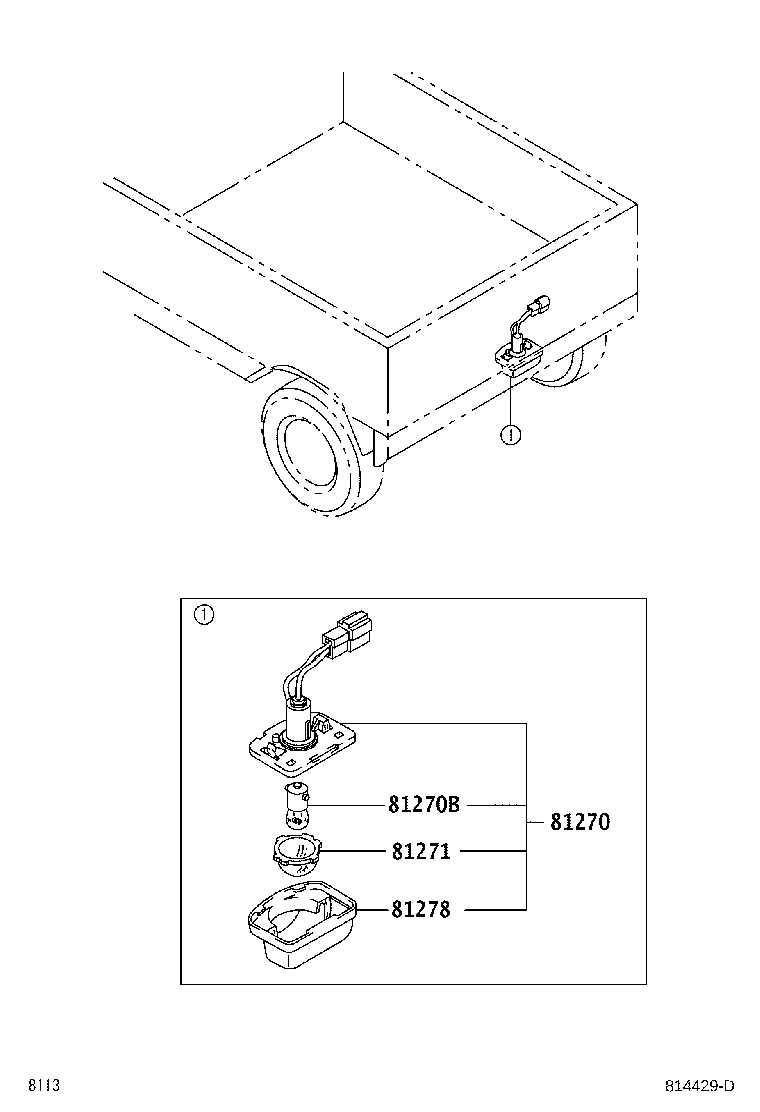 Exploded illustration 814429D