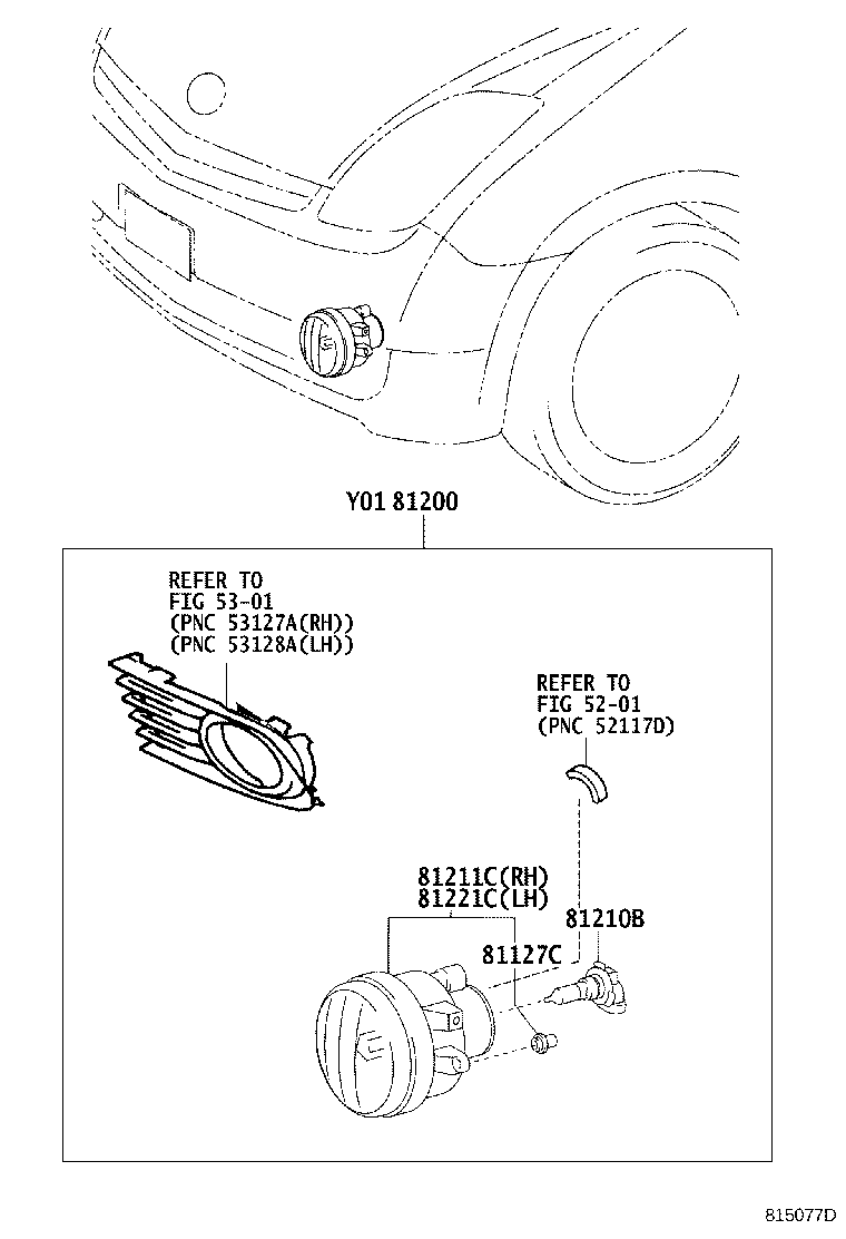 Exploded illustration 815077D