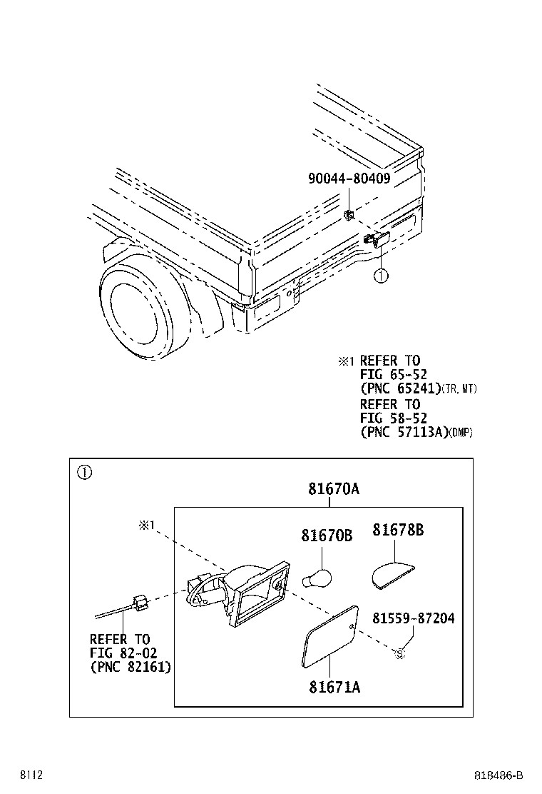 Exploded illustration 818486B