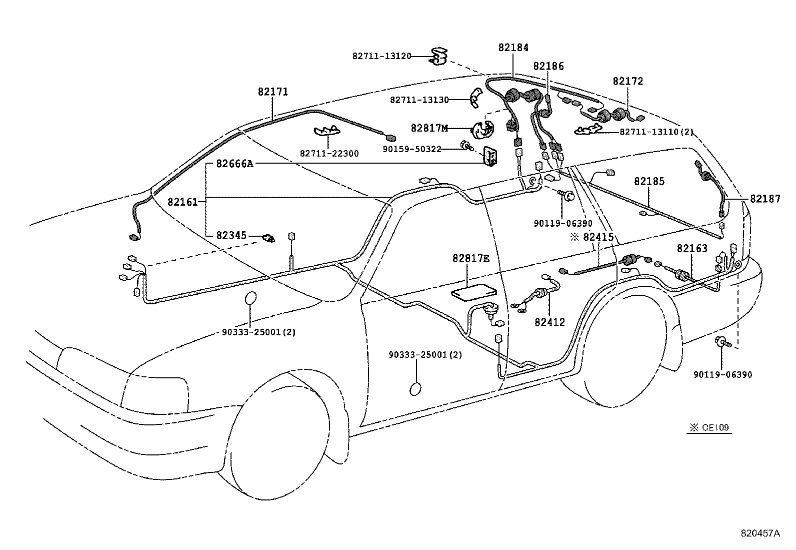 Exploded illustration 820457A