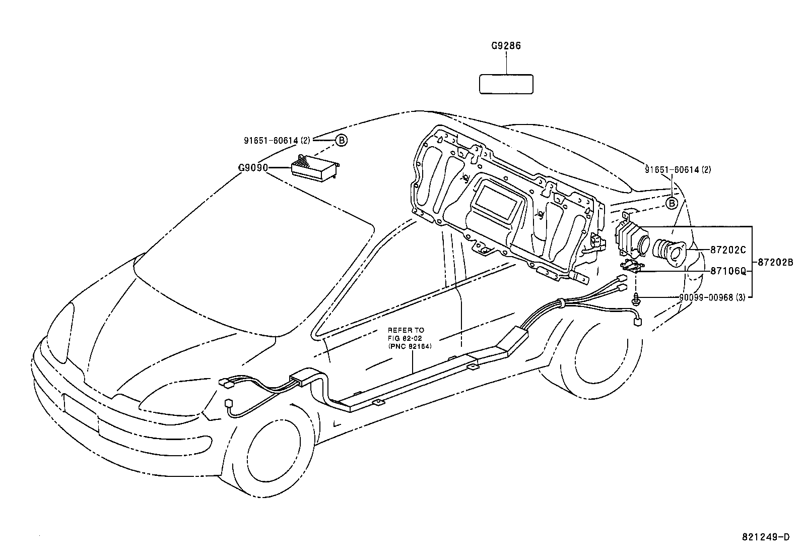 Exploded illustration 821249D