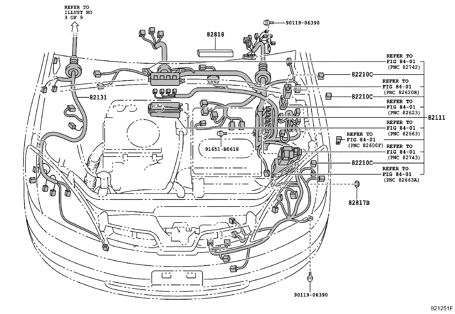 Exploded illustration 821251F