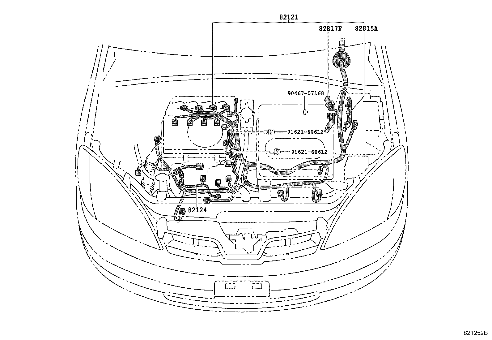 Exploded illustration 821252B