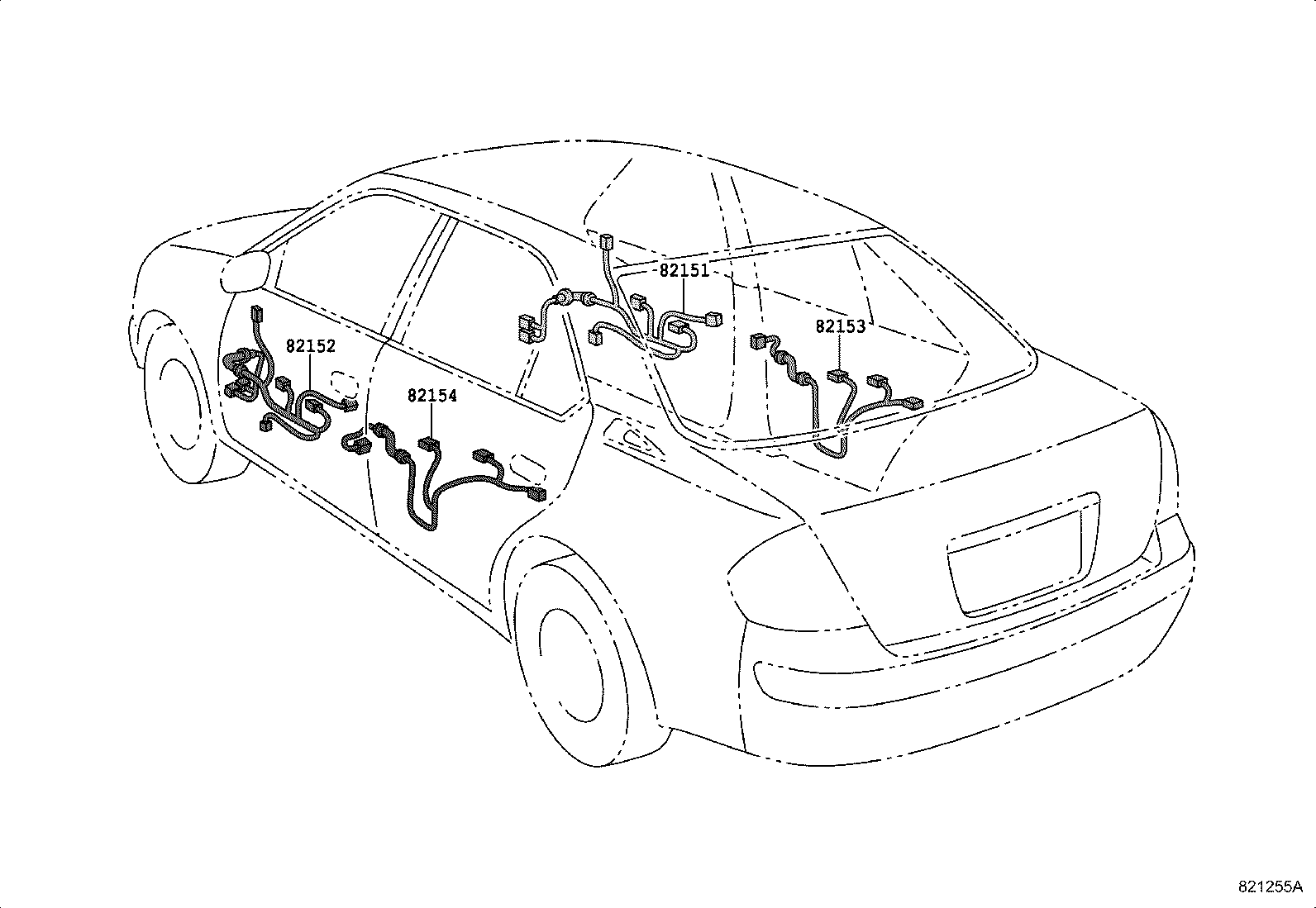 Exploded illustration 821255A