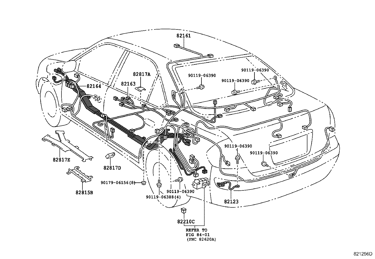 Exploded illustration 821256D