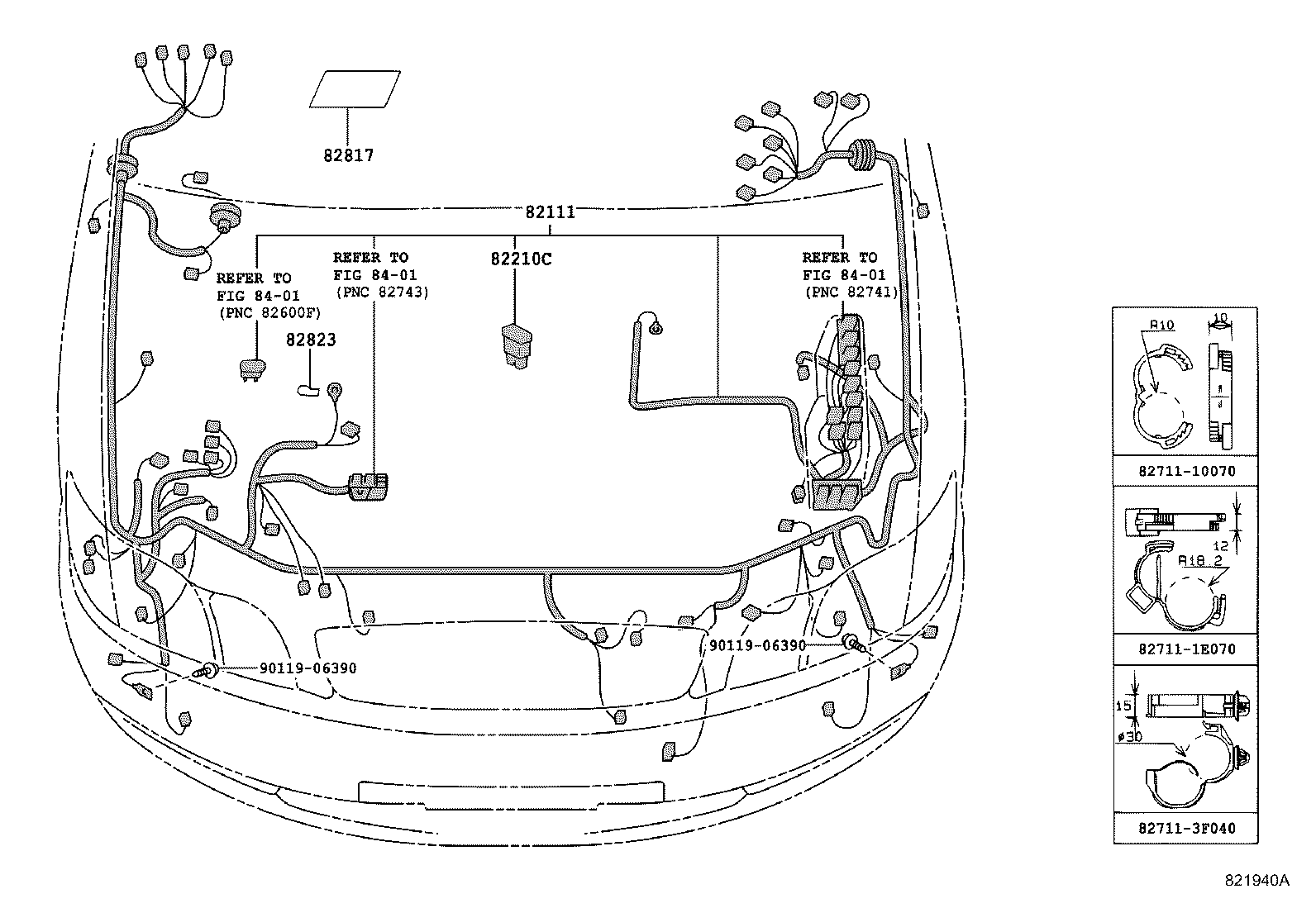 Exploded illustration 821940A
