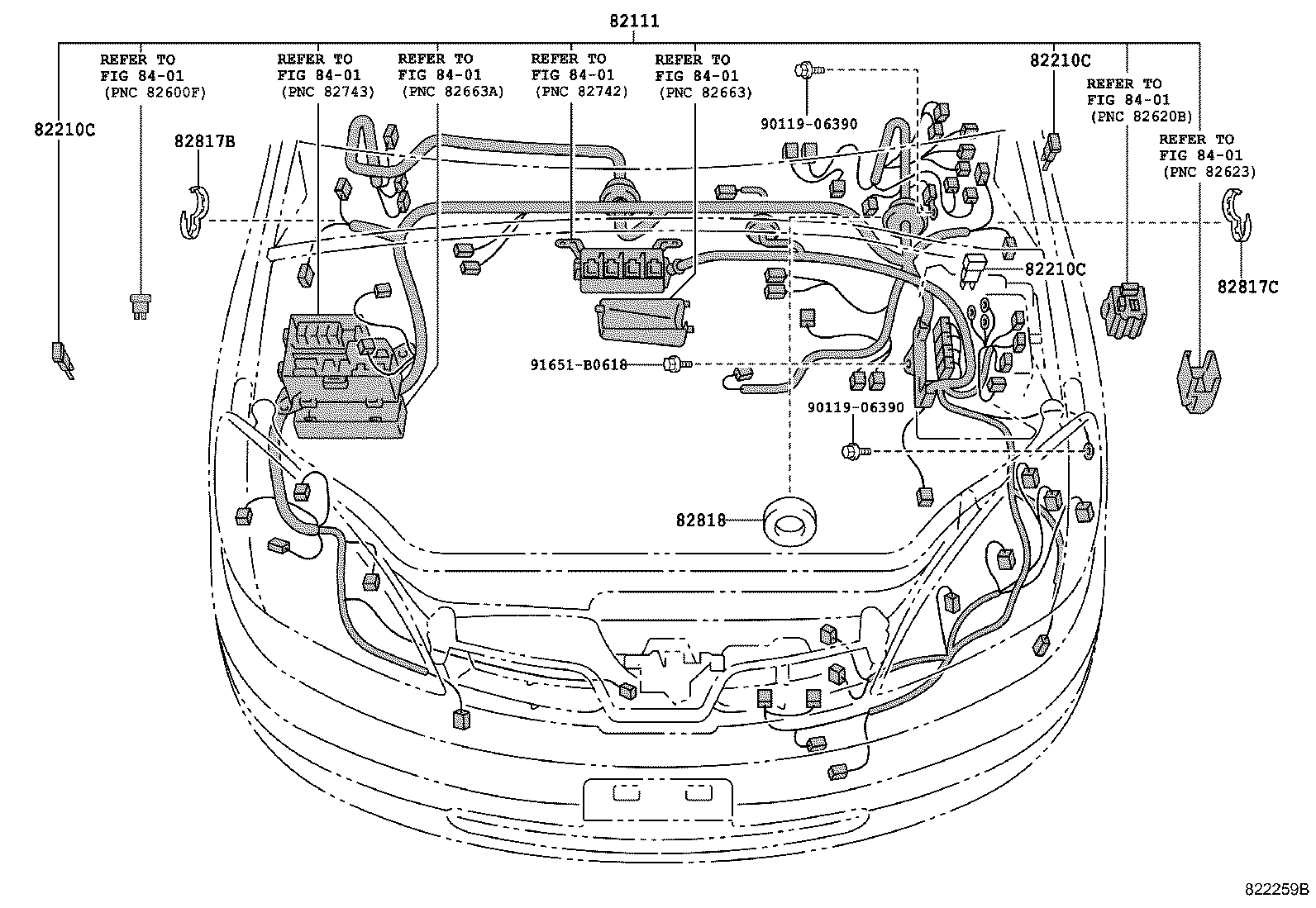 Exploded illustration 822259B